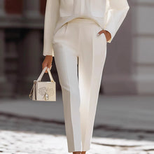 Load image into Gallery viewer, Women's Urban Commuter Pocketed Long-Sleeve Top &amp; Pants Two-Piece Set
