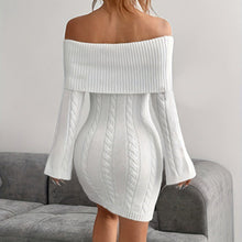Load image into Gallery viewer, Women’s Off Shoulder Bodycon Dress
