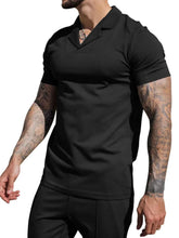 Load image into Gallery viewer, Men's Plus Size Short Sleeve Top and Shorts Set

