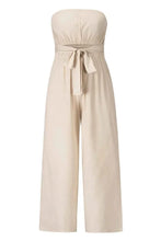 Load image into Gallery viewer, Tied Cutout Tube : Wide Leg Jumpsuit
