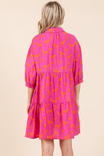 Load image into Gallery viewer, Zebra Print Button Down Shirt Mini Dress For Women – Fluttering, Bold and Fashion-Forward Dress with Pocketed Tiered Design
