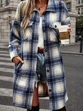 Load image into Gallery viewer, Women’s Plaid Shacket Set – Flannel Shirt Jacket &amp; Distressed Denim Shorts
