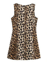 Load image into Gallery viewer, Leopard Print Sleeveless : Mini Dress
