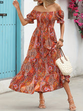 Load image into Gallery viewer, Women’s Paisley One‑Shoulder Maxi Dress
