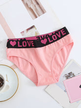 Load image into Gallery viewer, Soft Touch 6-Pack Seamless Bikini Briefs for Women – Colorful Drop Waist Cotton Panties with Stretch Fit &amp; Alphabet Print – Women&#39;s Everyday Lingerie &amp; Underwear Essentials for Summer
