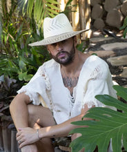 Load image into Gallery viewer, Peter Grimm Buenos Aires - Wide Brim Straw Fedora Hat

