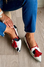 Load image into Gallery viewer, Cow Print Tassel Pumps Women | Casual Slip-On Style
