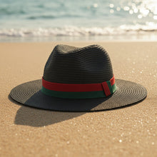Load image into Gallery viewer, Plain Straw Sun Hat – Unisex Beach &amp; Outdoor Wide Brim
