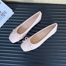 Load image into Gallery viewer, Women's Korean Style Square Toe Soft Sole Slip-On Flats – Wide Size
