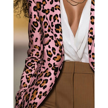 Load image into Gallery viewer, Women's Pink Leopard Blazer
