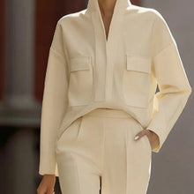 Load image into Gallery viewer, Women's Casual Polyester Top &amp; Pants Co-ord Set

