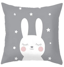 Load image into Gallery viewer, Baby Cushion Whale Print Kids Decoration Cute Rabbit Bear Eyelashes Love Decorative Bunny Pillow Case Cute Animal Little White Rabbits Pillows For Home  45x45CM
