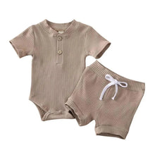 Load image into Gallery viewer, Baby Girl Ruffled Solid Color Sleeveless Backless Romper Jumpsuit Comfy Outfit Excellent Gift For Your Baby Girl
