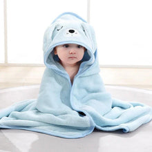 Load image into Gallery viewer, Baby Hooded Bath Towels Cartoon Animal Newborn Soft Towel Blanket Toddler Bathrobe Warm Sleeping Swaddle Wrap for Boys Girls
