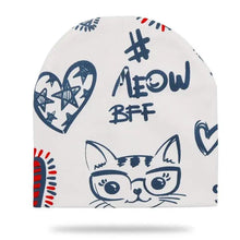 Load image into Gallery viewer, Baby Knit Cotton Cartoon Printed Baby Caps For Boys And Girls For Autumn And Winter Soft And Warm Cap
