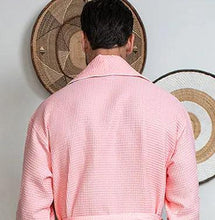 Load image into Gallery viewer, Premium Waffle Piping Robe for Men
