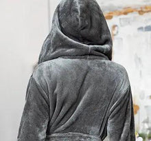 Load image into Gallery viewer, Women’s Plush Hooded Robe - Spa-Worthy Comfort at Home
