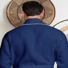 Load image into Gallery viewer, Premium Waffle Piping Robe for Men
