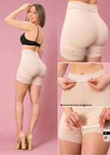 Load image into Gallery viewer, Colombian Nude Powernet Shaper Short with Anti-Slip Lace FW-003
