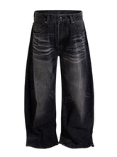 Load image into Gallery viewer, NOIR BAGGY DENIM
