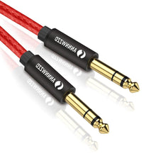 Load image into Gallery viewer, Balanced Signal 6.35mm 1/4 Inch Stereo Cable Jack For Guitar Amplifier Keyboard Professional Instrument Speaker
