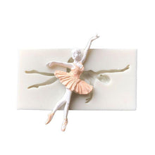 Load image into Gallery viewer, Ballet Girl Dancer Silicone Mold Fondant Chocolate Cake Stencil Decorating Tool Ballet Girl Silicone Mold For Ballerina Dance Lovers Fondant Candy Making Chocolate Molds Lollipop Desserts Ice Cube Gum Clay Soap Biscuit Cupcake Topper Cake
