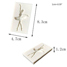 Load image into Gallery viewer, Ballet Girl Dancer Silicone Mold Fondant Chocolate Cake Stencil Decorating Tool Ballet Girl Silicone Mold For Ballerina Dance Lovers Fondant Candy Making Chocolate Molds Lollipop Desserts Ice Cube Gum Clay Soap Biscuit Cupcake Topper Cake
