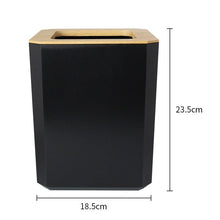 Load image into Gallery viewer, Bamboo Bathroom Accessories Set Plastic Bathroom Kit Soap Dispenser Toothbrush Cup Soap Dish Toilet Brush Holder Trash Can Bathroom Accessories Toothbrush Holder Toothbrush Cup Soap Dispenser Soap Dish Toilet Brush Holder Trash Can For Home Apartment
