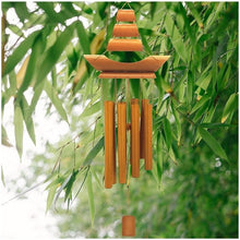 Load image into Gallery viewer, Bamboo Wind Chimes Pendant Balcony Outdoor Yard Garden Home Handmade Craft Wind Chimes With Rotating Hook Outdoor Decor Wind Chimes for Garden Patio Yard Home Antique Tubes Bell Handmade Wind Chime Wall Hanging Crafts Gift
