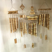Load image into Gallery viewer, Bamboo Wind Chimes Pendant Balcony Outdoor Yard Garden Home Handmade Craft Wind Chimes With Rotating Hook Outdoor Decor Wind Chimes for Garden Patio Yard Home Antique Tubes Bell Handmade Wind Chime Wall Hanging Crafts Gift
