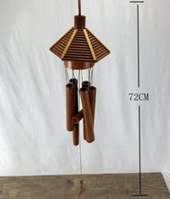 Load image into Gallery viewer, Bamboo Wind Chimes Pendant Balcony Outdoor Yard Garden Home Handmade Craft Wind Chimes With Rotating Hook Outdoor Decor Wind Chimes for Garden Patio Yard Home Antique Tubes Bell Handmade Wind Chime Wall Hanging Crafts Gift

