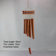 Load image into Gallery viewer, Bamboo Wind Chimes Pendant Balcony Outdoor Yard Garden Home Handmade Craft Wind Chimes With Rotating Hook Outdoor Decor Wind Chimes for Garden Patio Yard Home Antique Tubes Bell Handmade Wind Chime Wall Hanging Crafts Gift
