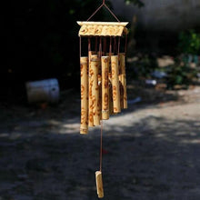 Load image into Gallery viewer, Bamboo Wind Chimes Pendant Balcony Outdoor Yard Garden Home Handmade Craft Wind Chimes With Rotating Hook Outdoor Decor Wind Chimes for Garden Patio Yard Home Antique Tubes Bell Handmade Wind Chime Wall Hanging Crafts Gift
