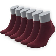 Load image into Gallery viewer, Men's &amp; Women's Bamboo Ankle Socks 6-Pack
