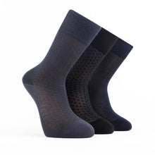 Load image into Gallery viewer, Men’s Bamboo Lightweight Dress &amp; Trouser Socks 3-Pack - 509
