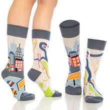 Load image into Gallery viewer, Fun Crew Socks for Men and Women – Colorful Cotton Novelty 6-Pack

