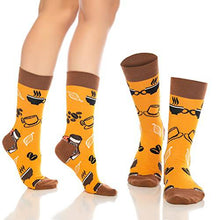 Load image into Gallery viewer, Fun Crew Socks for Men and Women – Colorful Cotton Novelty 6-Pack
