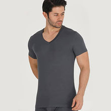 Load image into Gallery viewer, Men's Bamboo V-Neck Undershirt (3 Pack)
