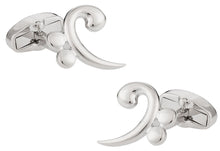 Load image into Gallery viewer, Base Clef Music Cufflinks
