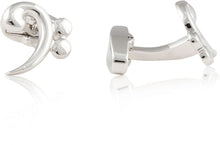 Load image into Gallery viewer, Base Clef Music Cufflinks
