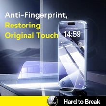 Load image into Gallery viewer, Baseus Tempered Glass for iPhone 16 Pro Max Plus Screen Protector for iPhone 15 14 13 12 11 Pro Max Clear Edge Anti-Peeping Film
