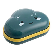 Load image into Gallery viewer, Bathroom Soap Dish Box Cute Cartoon Clouds Soap Holder Home Shower Travel Container Soap Tray Drainer Box Bathroom Accessories Soap Dish with Drain Soap Holder Soap Saver Easy Cleaning Dry Stop  Soap
