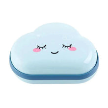 Load image into Gallery viewer, Bathroom Soap Dish Box Cute Cartoon Clouds Soap Holder Home Shower Travel Container Soap Tray Drainer Box Bathroom Accessories Soap Dish with Drain Soap Holder Soap Saver Easy Cleaning Dry Stop  Soap
