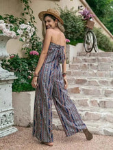 Load image into Gallery viewer, Tied Printed Tube : Wide Leg Jumpsuit
