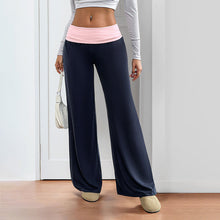 Load image into Gallery viewer, Women’s Wide-Leg Patchwork Pants
