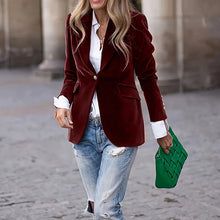 Load image into Gallery viewer, Women’s Slim-Fit Notch-Lapel Blazer
