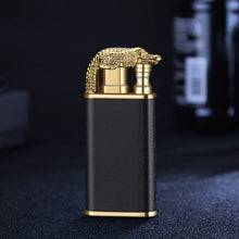 Load image into Gallery viewer, Creative Blue Flame Lighter Dolphin Dragon Tiger Double Fire Metal Winproof Lighter Inflatable Lighter
