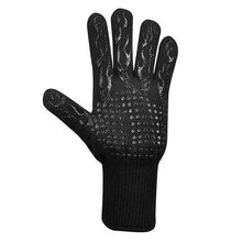 Load image into Gallery viewer, BBQ Gloves High Temperature Resistance Oven Mitts 500 800 Degrees Fireproof Barbecue Heat Insulation Microwave Oven Gloves Silicone Non-Slip Kitchen Cooking Gloves for Barbecue Cooking
