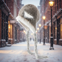 Load image into Gallery viewer, Cat Ears Mink Wool Ear-Protection Knitted Hat — Cozy Animal Ear Beanie
