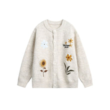 Load image into Gallery viewer, Women’s Retro Floral Embroidered Cardigan Sweater
